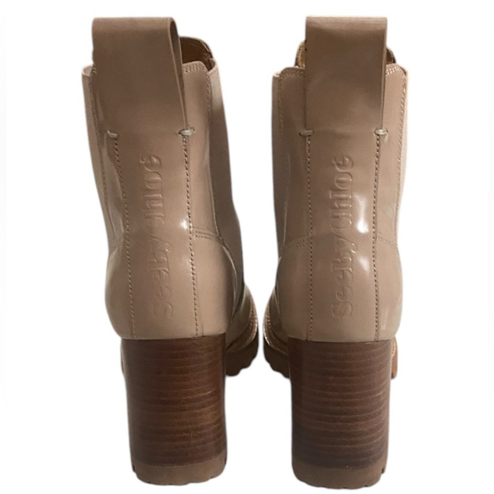 See by Chloe Mallory Chelsea lug sole boots(Dark Beige) - Picture 3 of 12